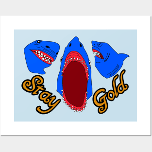 Stay Gold Singing Shark Puppet Posters and Art